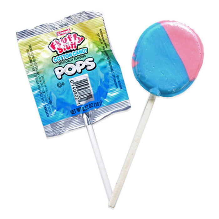 2 Bag Charms Fluffy Stuff Cotton Candy Pops Lollipop Sucker Candies Pinata 7.7oz