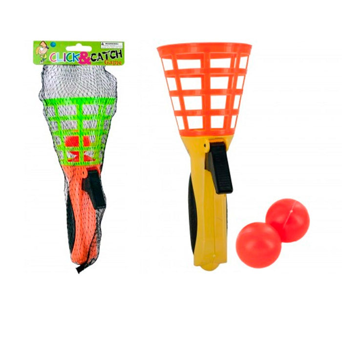 2 Pk Click and Catch Games Ball Party Favor Loot Backyard Fun Outdoor Indoor Kid