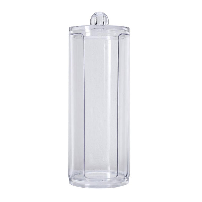 Makeup Cotton Pad Holder Clear Organizer Dispenser Bathroom Jar for Round Cotton