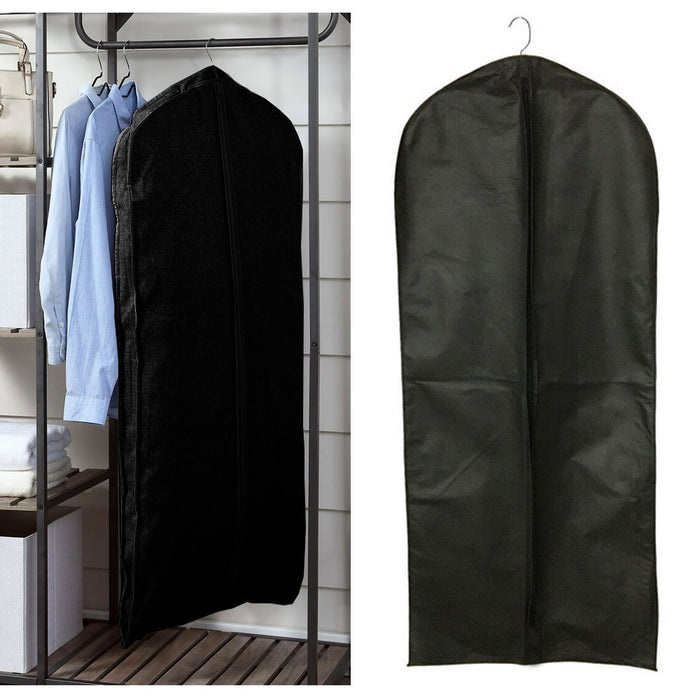 4 Pc Full Length Garment Bag 50"L Zippered Storage Travel Hang Suit Holder Dress