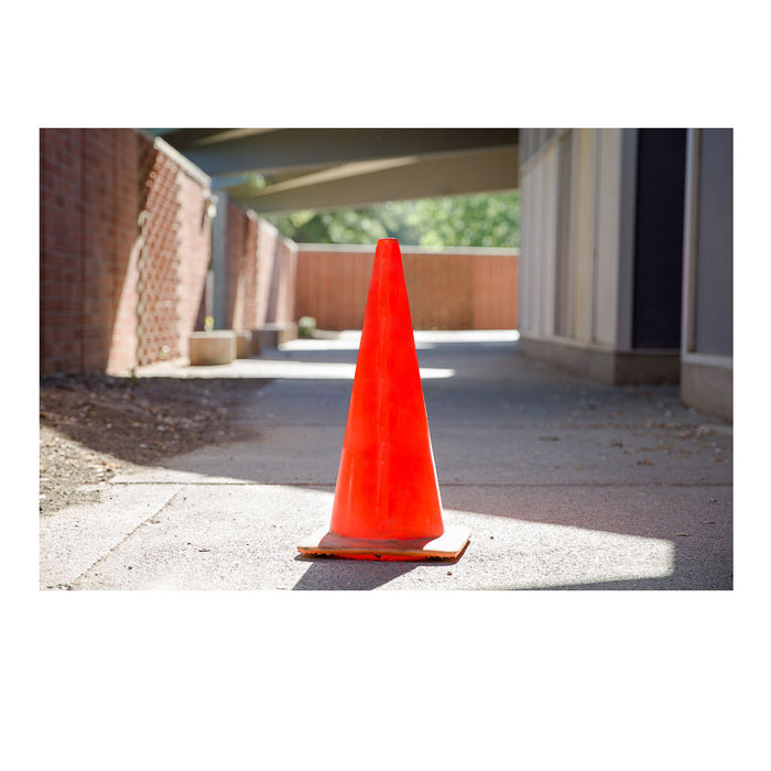 12 Traffic Cones Posts 12" Parking Safety Driving Sports Training Agility Marker