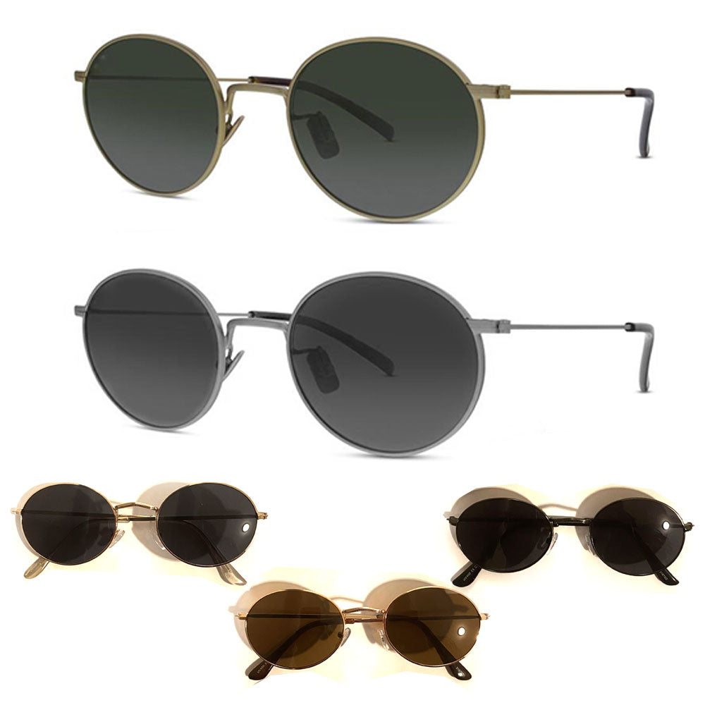 Black Round sunglasses for men