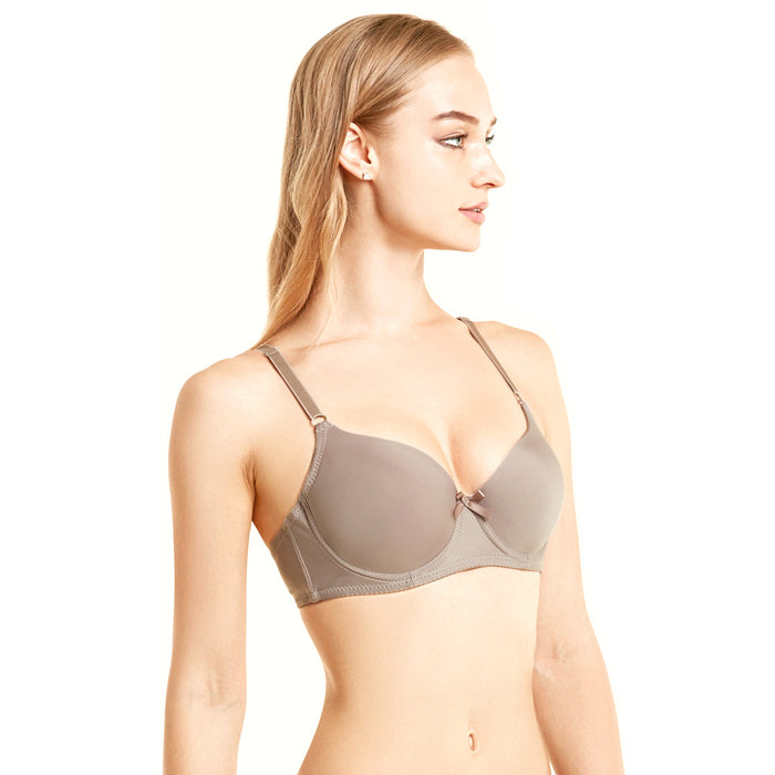 6 Pc Women Full Cup Bra Seamless Comfort Underwire Support Padded Plain Size 38B