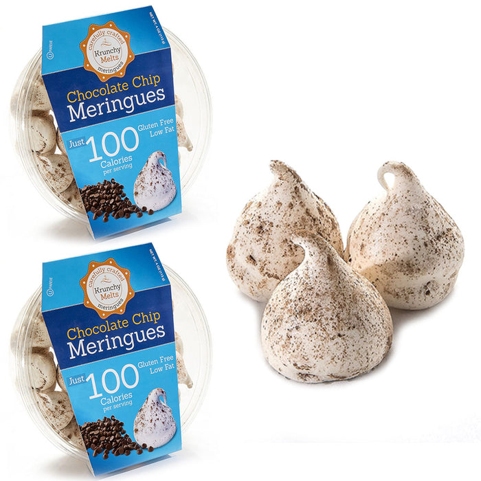 2 Packs Chocolate Chip Meringues Cookies Kosher Sweets Gluten Fat Free Snacks