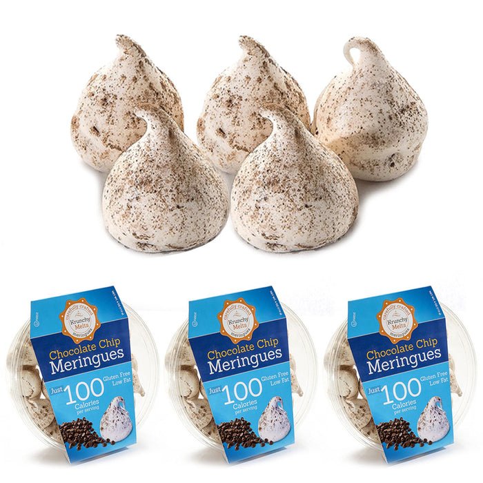 3 Boxes Chocolate Chip Meringues Cookies Snacks Sweets Gluten Fat Free Kosher