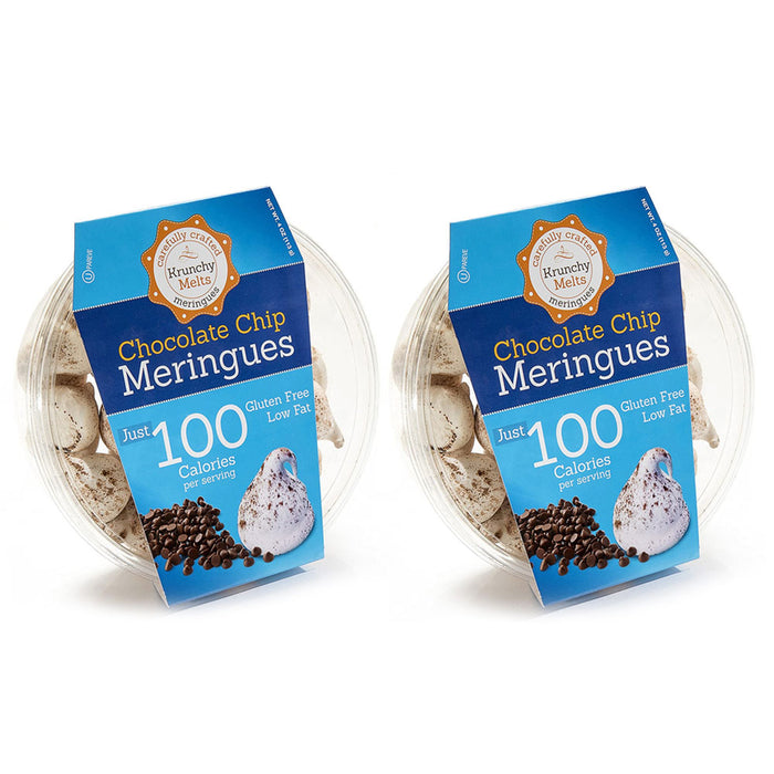 2 Packs Chocolate Chip Meringues Cookies Kosher Sweets Gluten Fat Free Snacks