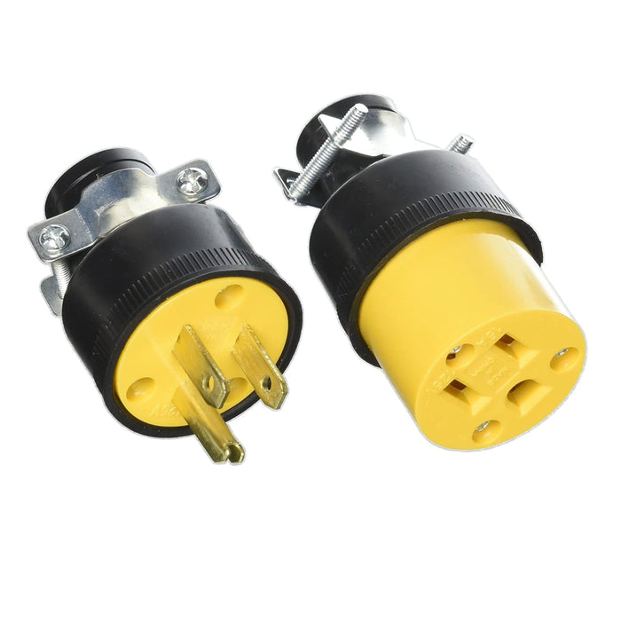 6 Pc Female Male 3 Prong Replacement Electrical Plug Heavy Duty Extension Cord