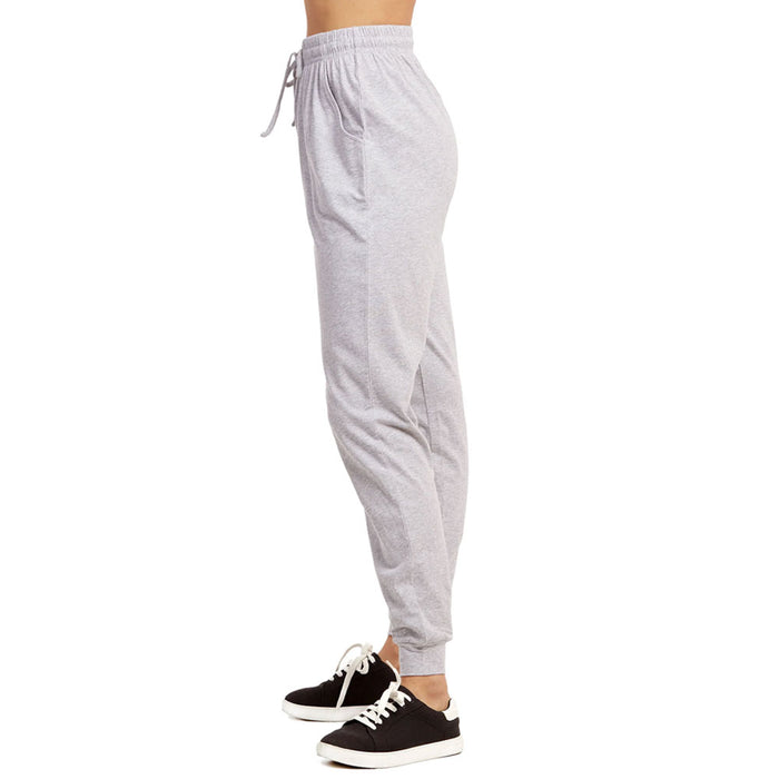 2 Women's Cotton Joggers Athletic Sweat Pants Sport Exercise Lounge Light Grey M