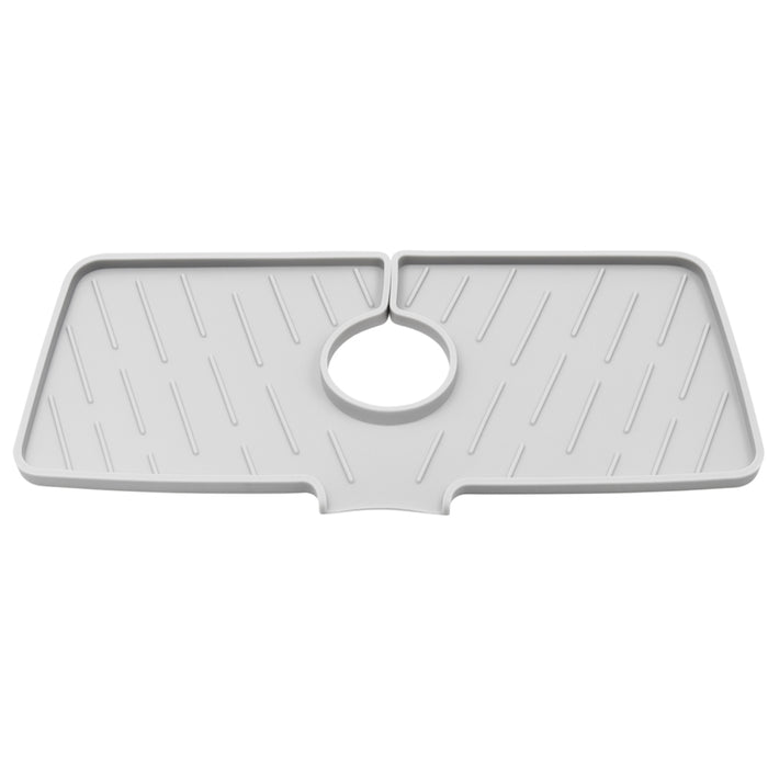 Kitchen Faucet Sink Splash Guard Silicone Drain Pad Water Catcher Tray Slip Mat