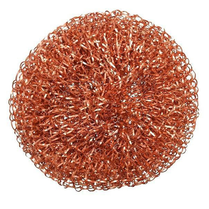 4 Pc Copper Scrubber Scourer Wire Mesh Wool Pad Scrub Cleaning Dish Pan Scouring