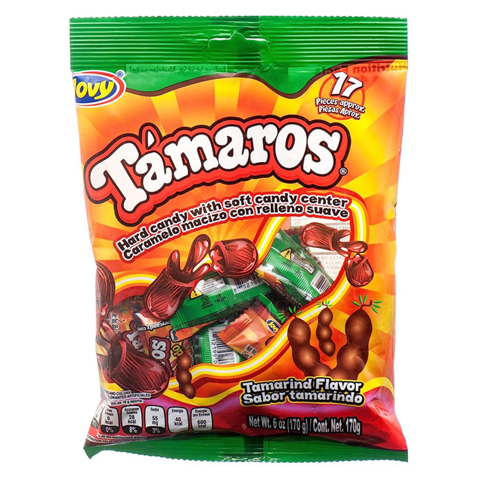17 Pc Tamaros Tamarindo Hard Candy Dulce Filling Mexican Spicy Sweet Salted 1 Pk