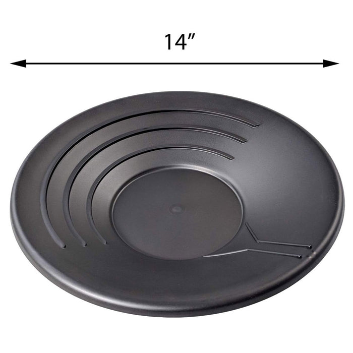 Gold Panning 14" Pan Prospecting Nugget Mining Sifter Three Riffles Classifier