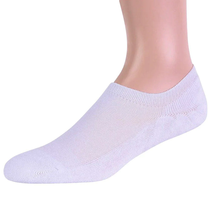 6 Pk Mens Cotton Foot Cover Socks No Show Non Slip Footies Invisible Liner 10-13
