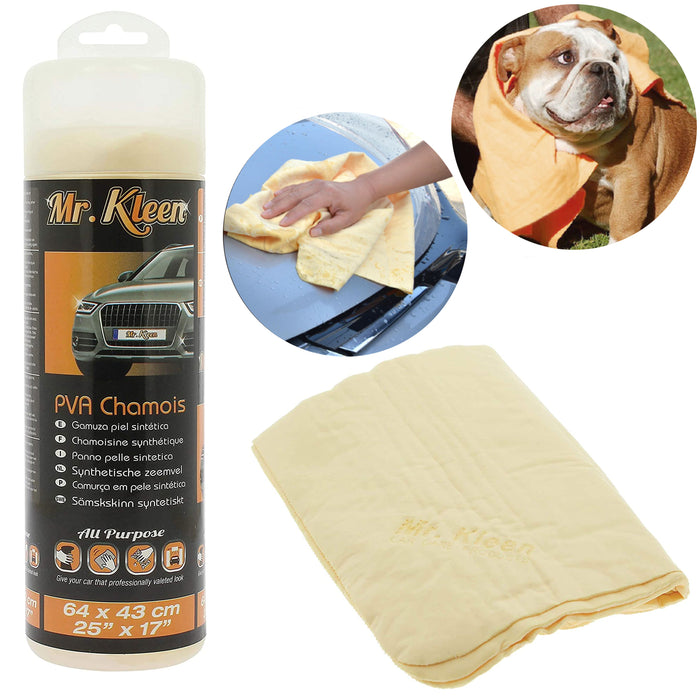 2 Jumbo Chamois Drying Towel 25"x17" Car Cleaning Cloth Shammy Washing Absorbent