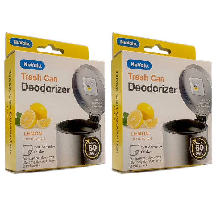 2 Pack Trash Can Deodorizer Lemon Scent Garbage Odor Eliminator Air Freshener