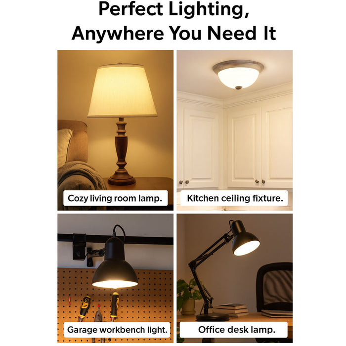 12 Pk Soft White 26W Spiral CFL Light Bulbs 125W Equivalent E26 Medium Base Lamp