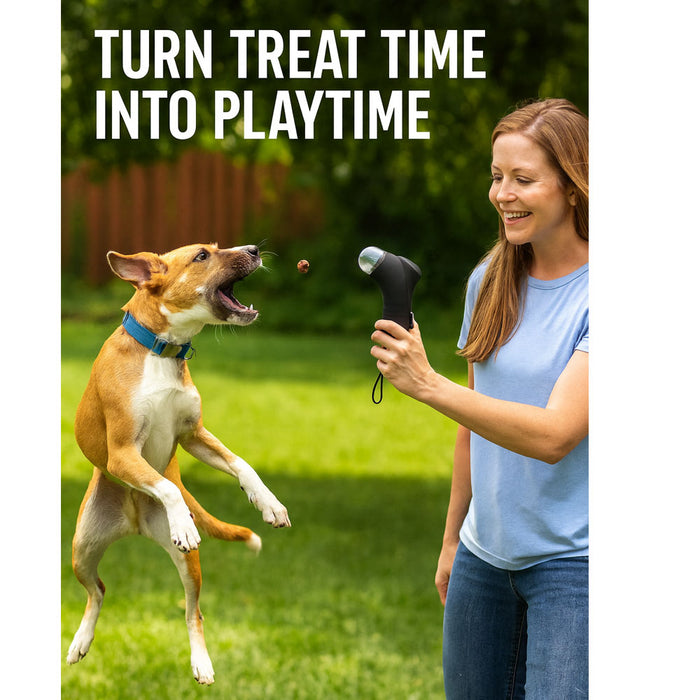 Dog Treat Launcher Pet Snack Treat Launcher Dog Training Tools Dispenser Fetch