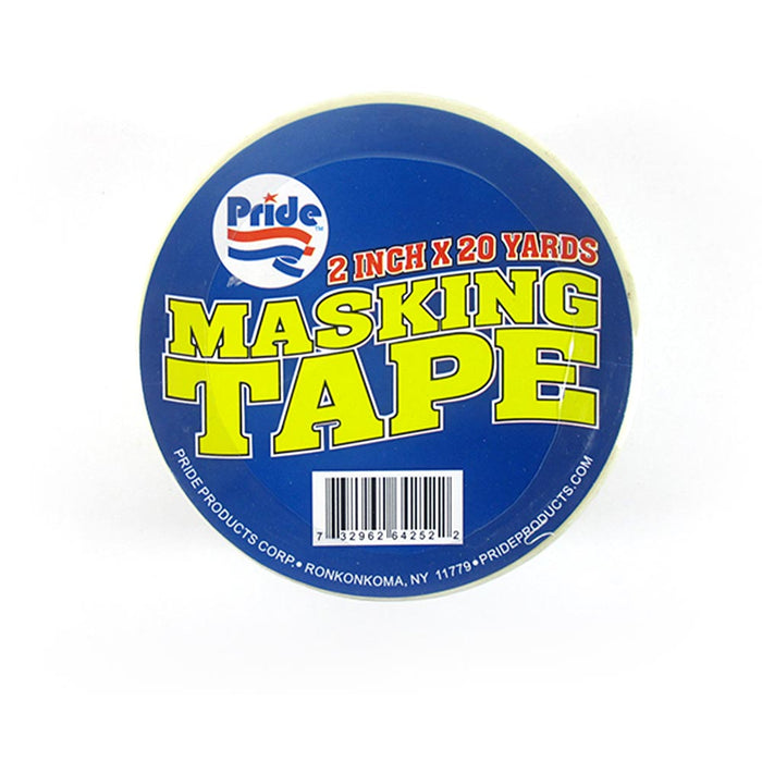 2 Rolls General Purpose Masking Tape 2" X 20yd Adhesive Painting Wall Surface