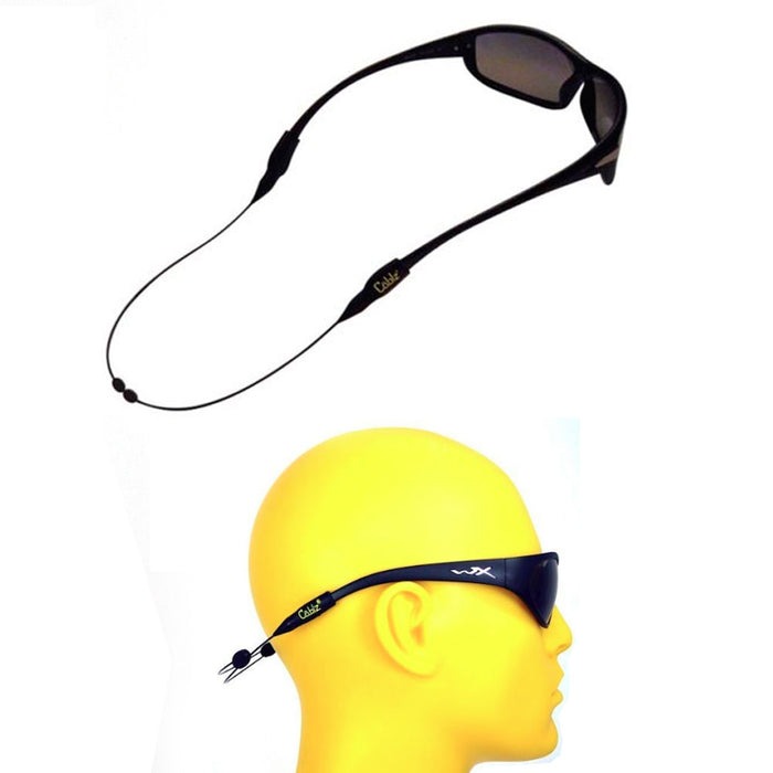 CABLZ Sunglasses Glasses Holder ZIPZ Black 14" Adjustable Eyewear Retainer Sport