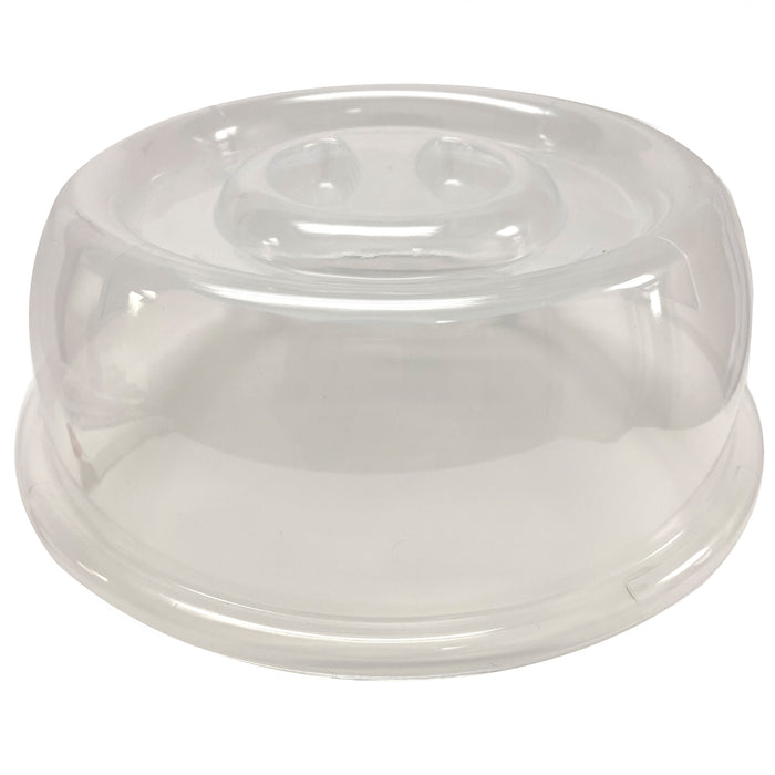 2 Microwave Plate Covers Colors Plastic Steam Vent Splatter Lid 11.25" Food Dish