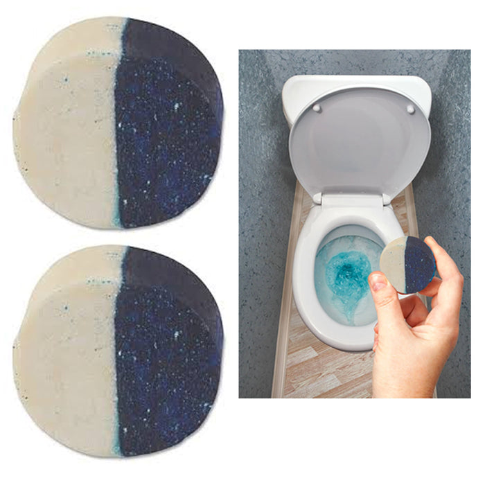 12 Pc Automatic Toilet Discs Bleach Cleaner Bowl Flush Tablet Tank Stain Remover