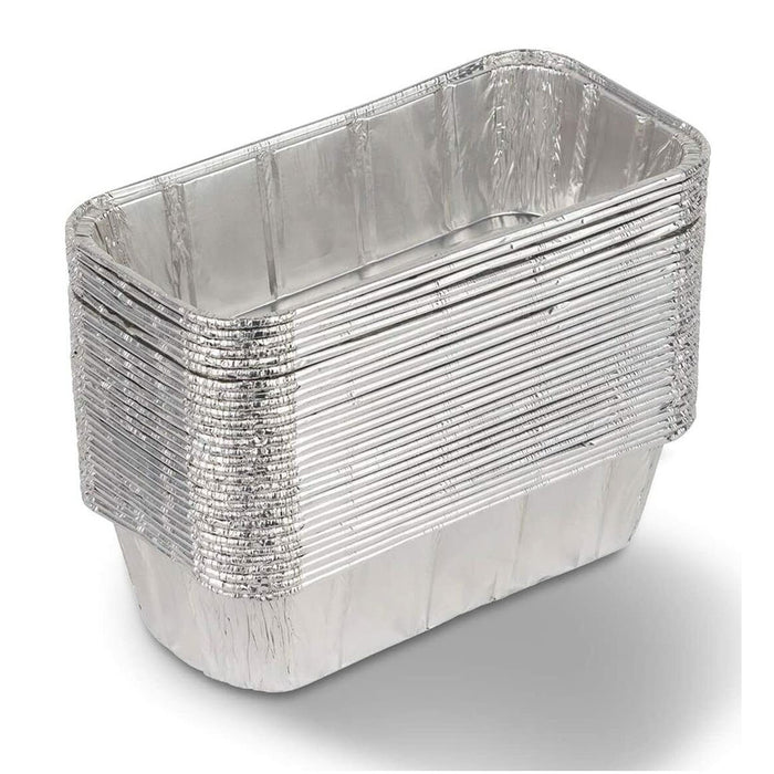 50 Pk Loaf Pans 2Lb Heavy Duty Disposable Aluminum Foil Bake Premium Bread Tins