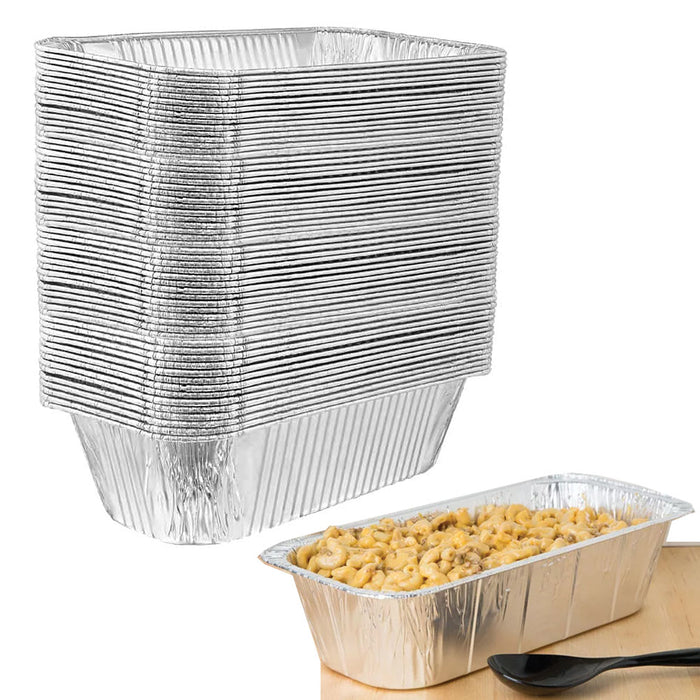 200 Bulk Loaf Pans 5Lb Aluminum Foil Baking Tins Catering Heavy Duty Deep Dish