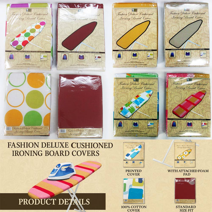 1 Ironing Board Cover Foam Cushioned Pad Scorch Heat Resistant 54" Iron Surface
