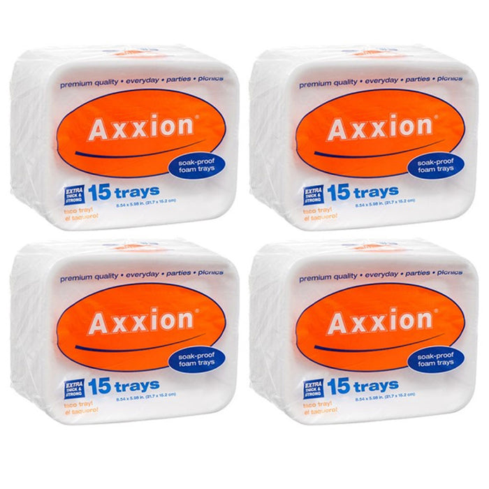 60 Ct Disposable Foam Trays Plates Soak Proof Food Supermarket Meat Poultry Tray