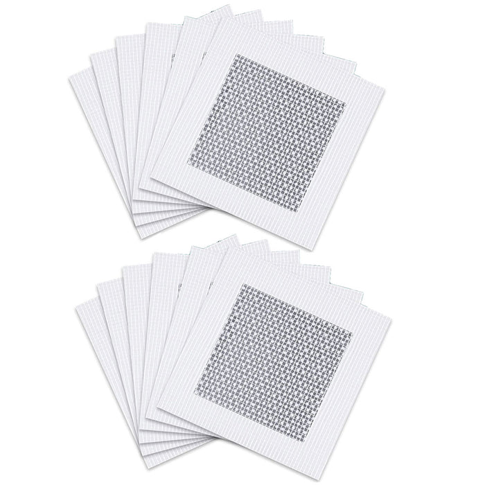 10 Pc 3.93" x 3.93" Adhesive Mesh Wall Repair Patch for Damaged Drywall Ceiling