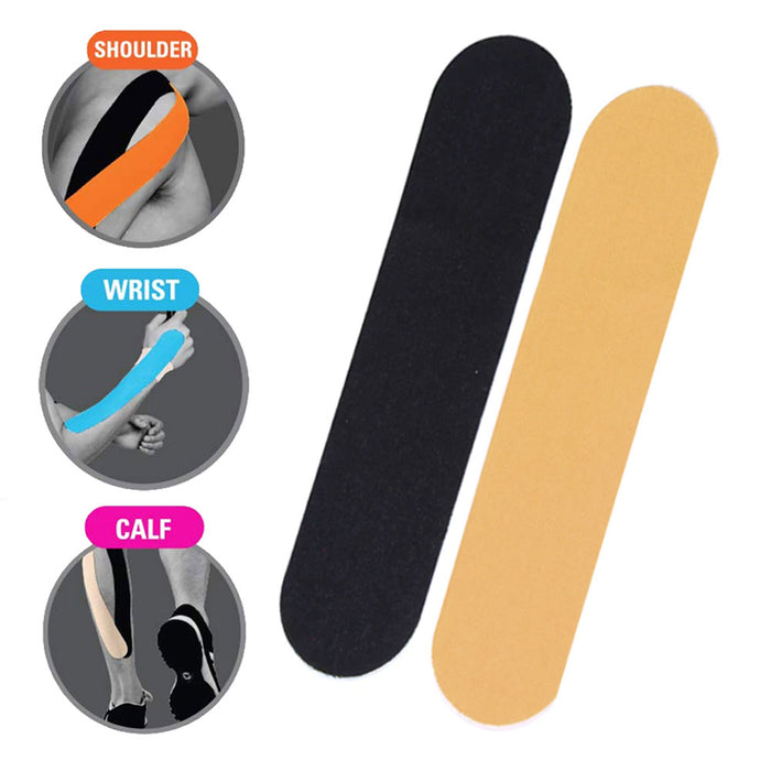 4 Pc Precut Strips Elastic Kinesiology Therapeutic Tape Muscle Running Sports