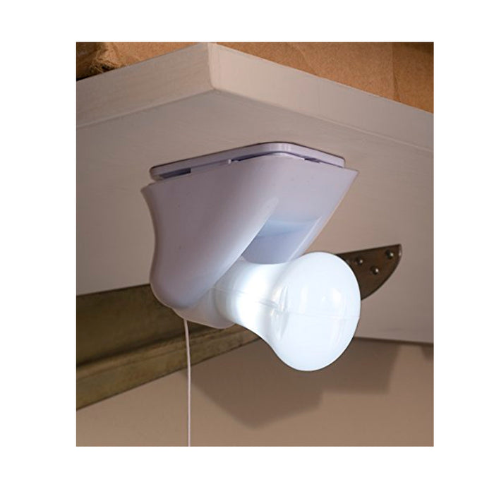 6 Pk Portable LED Bulb Cabinet Lamp Night Light Battery Self Adhesive Wall Mount