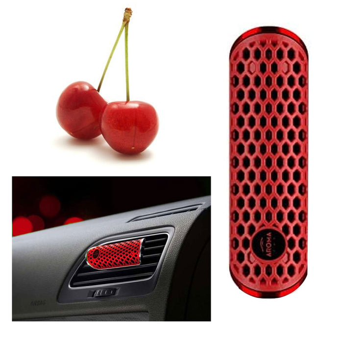 1 HEX Cherry Scented Car Air Freshener Vent Auto Fragrance Aroma Odor Eliminator