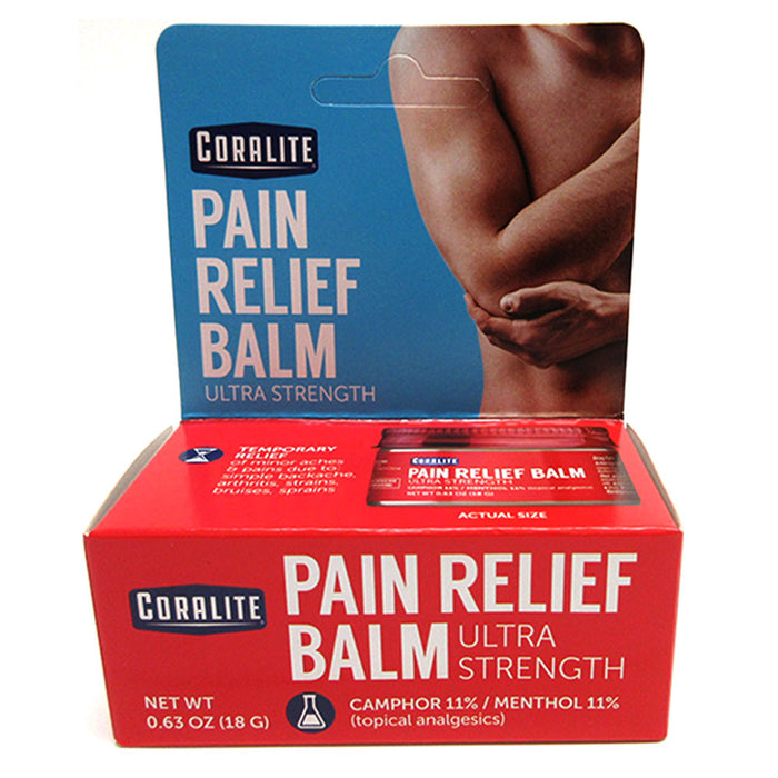2 Pk Pain Relief Balm Extra Strength Analgesic Joint Muscle Rub Ointment 0.63 oz