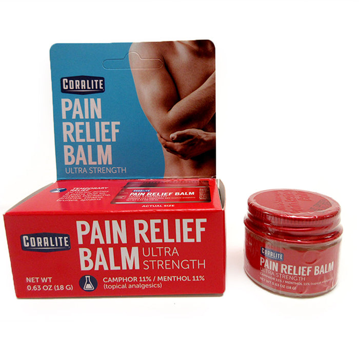 2 Pk Pain Relief Balm Extra Strength Analgesic Joint Muscle Rub Ointment 0.63 oz