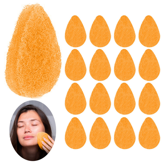 24 Face Cleansing Sponge Facial Daily Exfoliating Buff Pad Clean Vitamin C Scrub