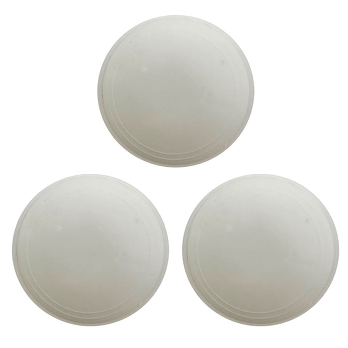 3 Pc Door Knob Stop Wall Protector Guard Shield Round White Self Adhesive Stick