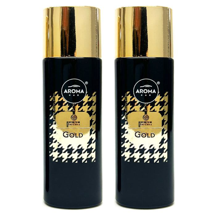 2 Gold Scent Car Air Freshener Spray Concentrated Perfume Odor Neutralizing 50ml