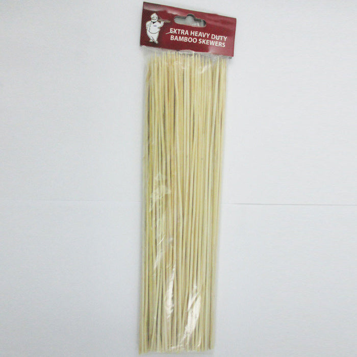 200 12inch Bamboo Skewers Wooden BBQ Stick Shish Grill Kabobs Fondue Party Grill