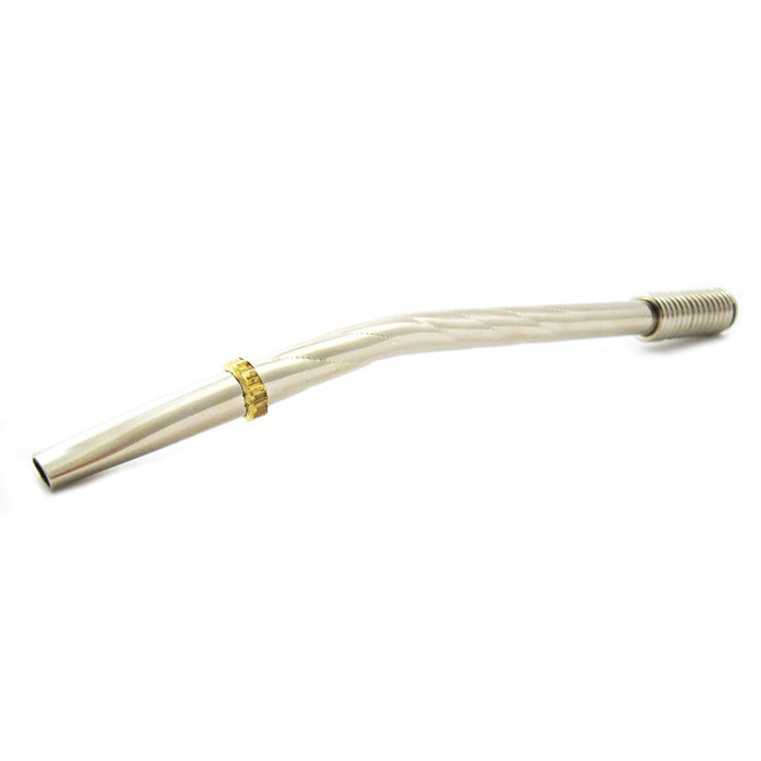 Easy Clean Mate Gourd Leather Glass Bombilla Straw Argentina Gaucho Detox Drink Tea White