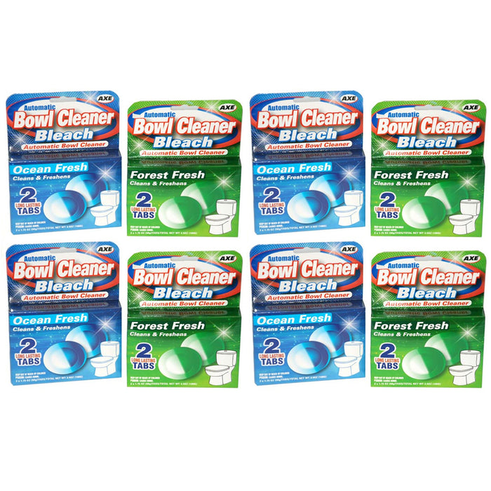 16 Toilet Bowl Cleaner Tablets Automatic Bleach Slow Release Tank Deodorize Stain