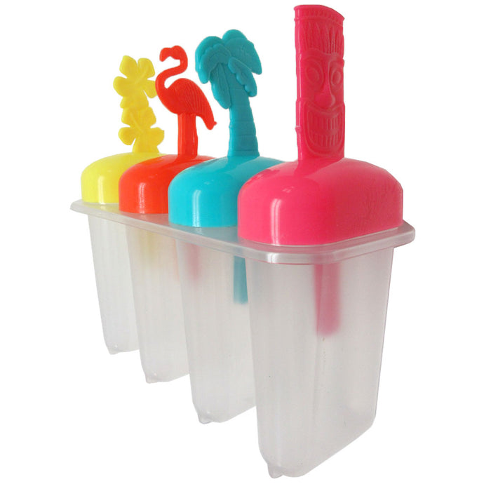 1 Pack Ice Pop Maker 4 Popsicle Molds DIY Icecream Freezer Treat Frozen Yogurt