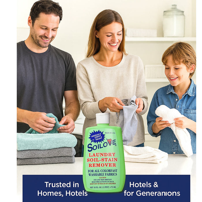 1 Soilove Soil Stain Remover Laundry Wash Clothes Cleaner Detergent Liquid 16oz