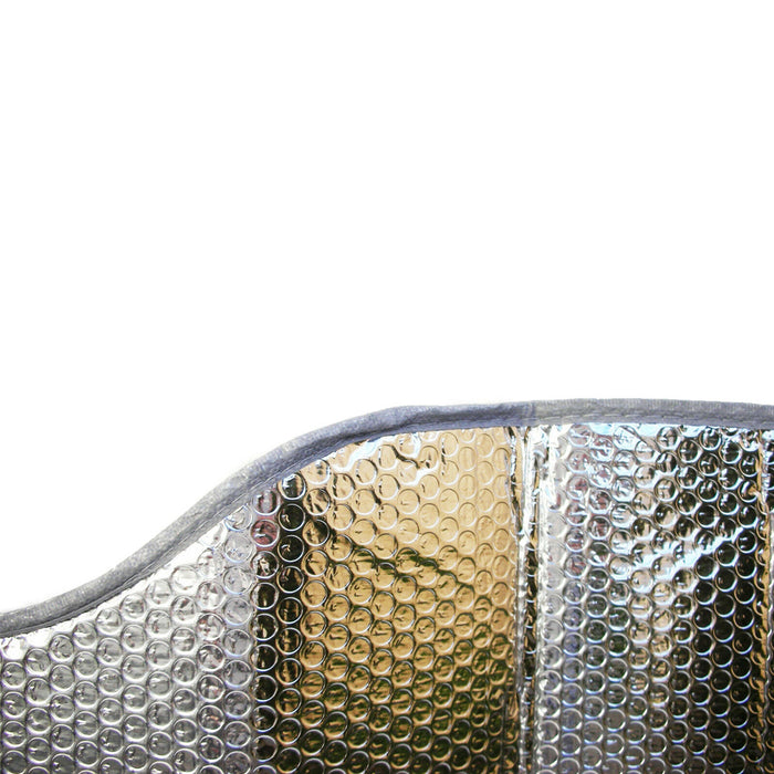 2 Auto Sun Shade Foldable Visor Front Wind Shield Rear Window Truck Van Silver