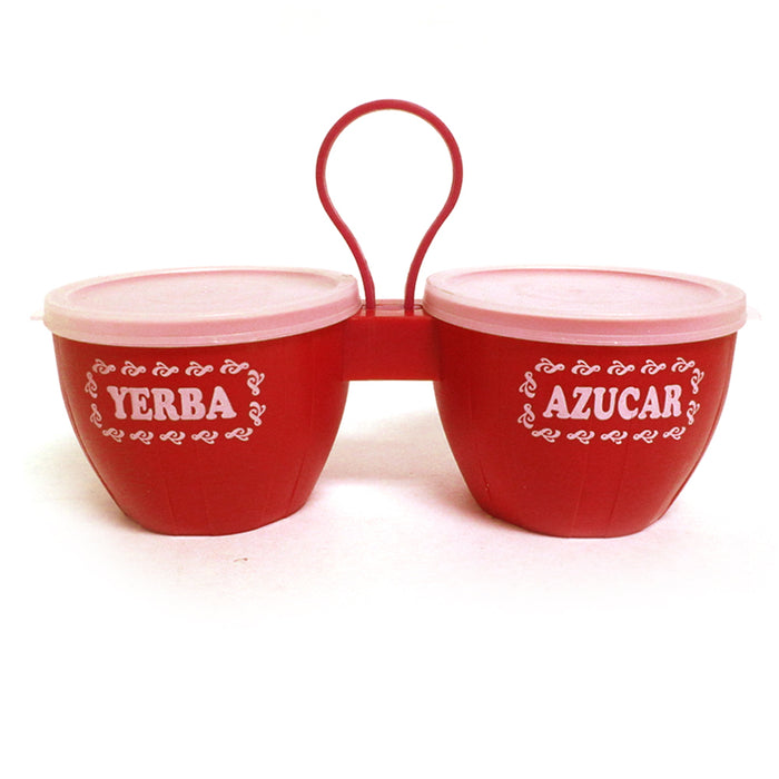 Accessory for Mate Moment Azucar Sugar Container Tea Canister Storage Jar Lid Carafe Red