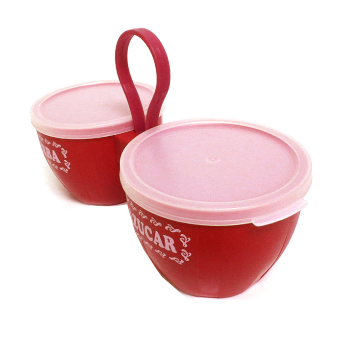 Accessory for Mate Moment Azucar Sugar Container Tea Canister Storage Jar Lid Carafe Red