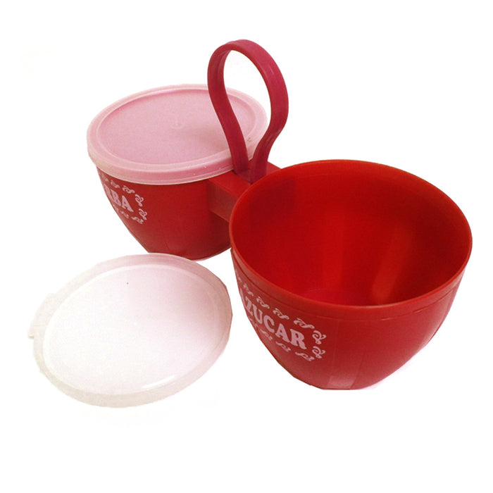 Accessory for Mate Moment Azucar Sugar Container Tea Canister Storage Jar Lid Carafe Red
