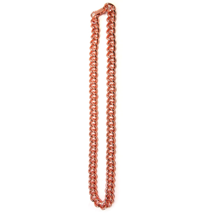 1 Pure Copper Chunky Cuban Link Necklace 24" Heavy Solid Statement Jewelry Chain