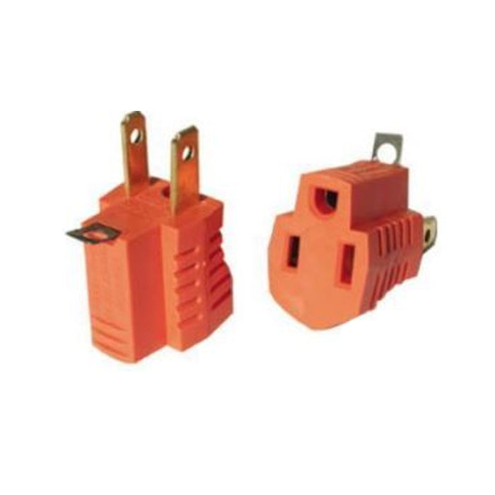 8Pack 3 to 2 Prong AC Power Outlet Grounding Adapter Tap Plug UL Listed Grounded