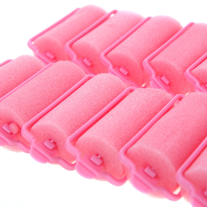 16 Medium Foam Hair Rollers Curls Waves Soft Cushion Curlers Care Styling